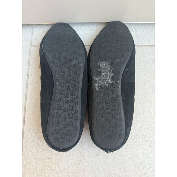 Birdies Black Leather Loafer Flats Leopard Animal Print Tassels Shearling Sz 7.5 - Picture 6 of 8